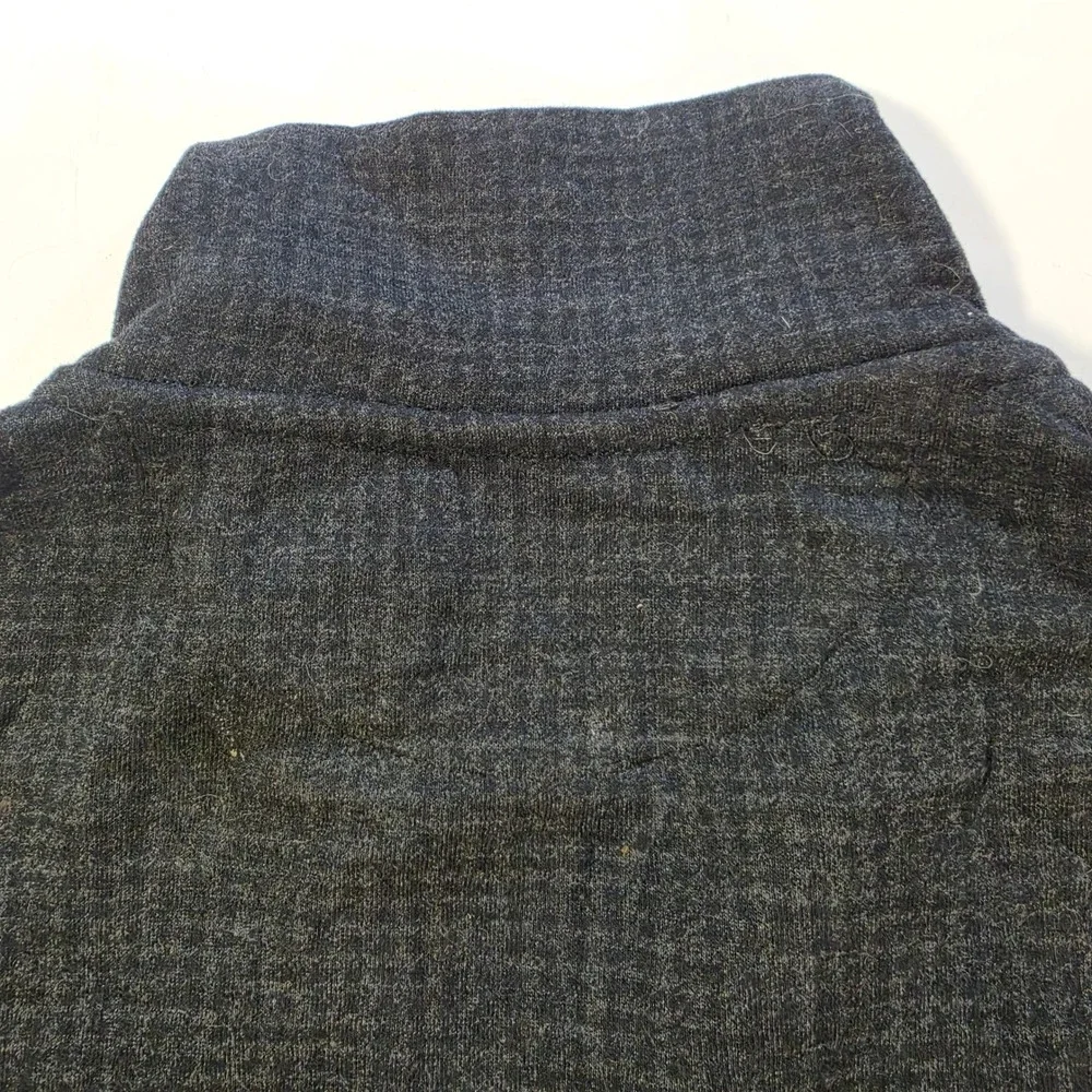 Polo Ralph Lauren Mens Charcoal Grey Textured Full Zip Mock Neck Jacket XS